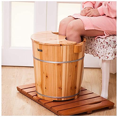Baño de pies en barril de madera de cedro 40cm miniatura 5