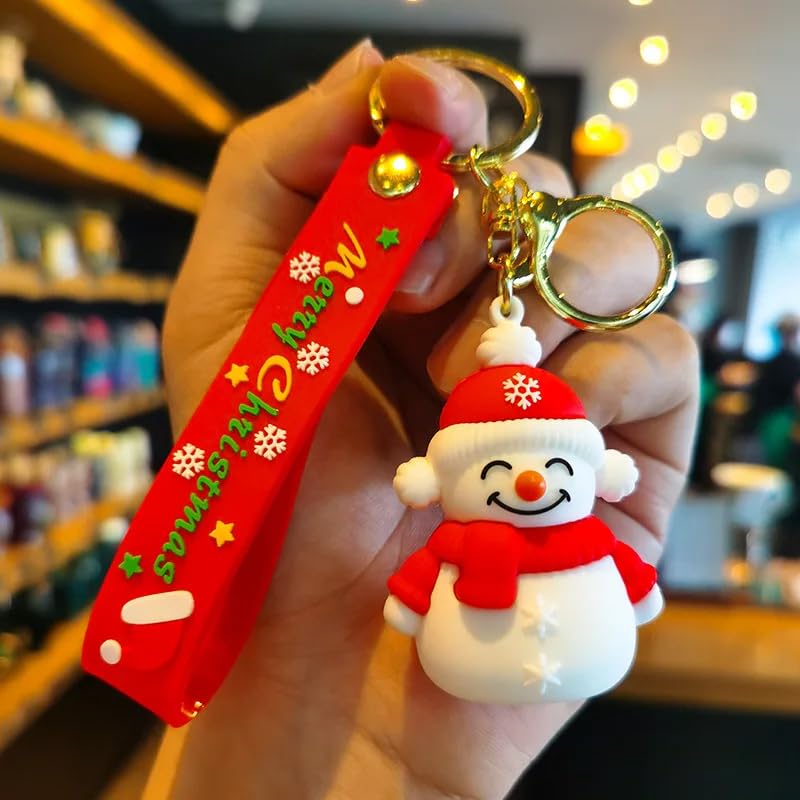 Image of Cute Cartoon Character Silicone 3D Key Chain with Strap Charm & Metal Hook, Merchandise Key Rings Gift for Kids Girls Boys Men & Women