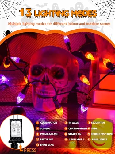 240-Count 78' C6 LED Halloween String Lights (Orange and Purple) 8.49 + Free Shipping w/ Prime or on 35+ + 50% Off Code 9SL2LI2Y - image 4