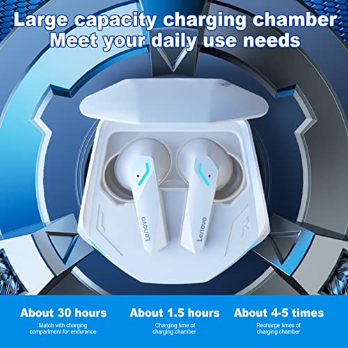 LP thinkplus GM2 Pro BT Fones de ouvido para jogos sem fio BT 5.3 360° Surround Modo duplo com cance