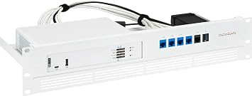 Rackmount.IT RM-SR-T14 Rack Mount Kit for Sophos XGS 88 and XGS 88W Firewalls - 1.3U, Front Ports, Signal White Steel RM-SR-T14