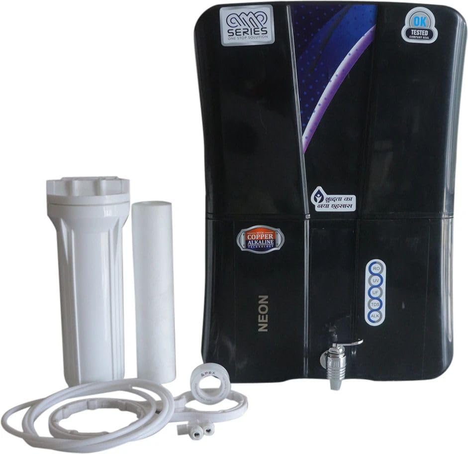 Water Purifier Model -Neon Minerals (15 Liter) 14 L (Black) 14 L Ro + Uv + Uf + Tds Water Purifier (Black)