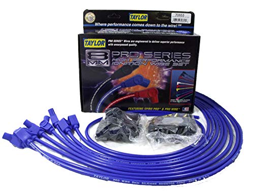 Taylor Cable 70653 8mm Pro Wire Blue Spark Plug Wire Set