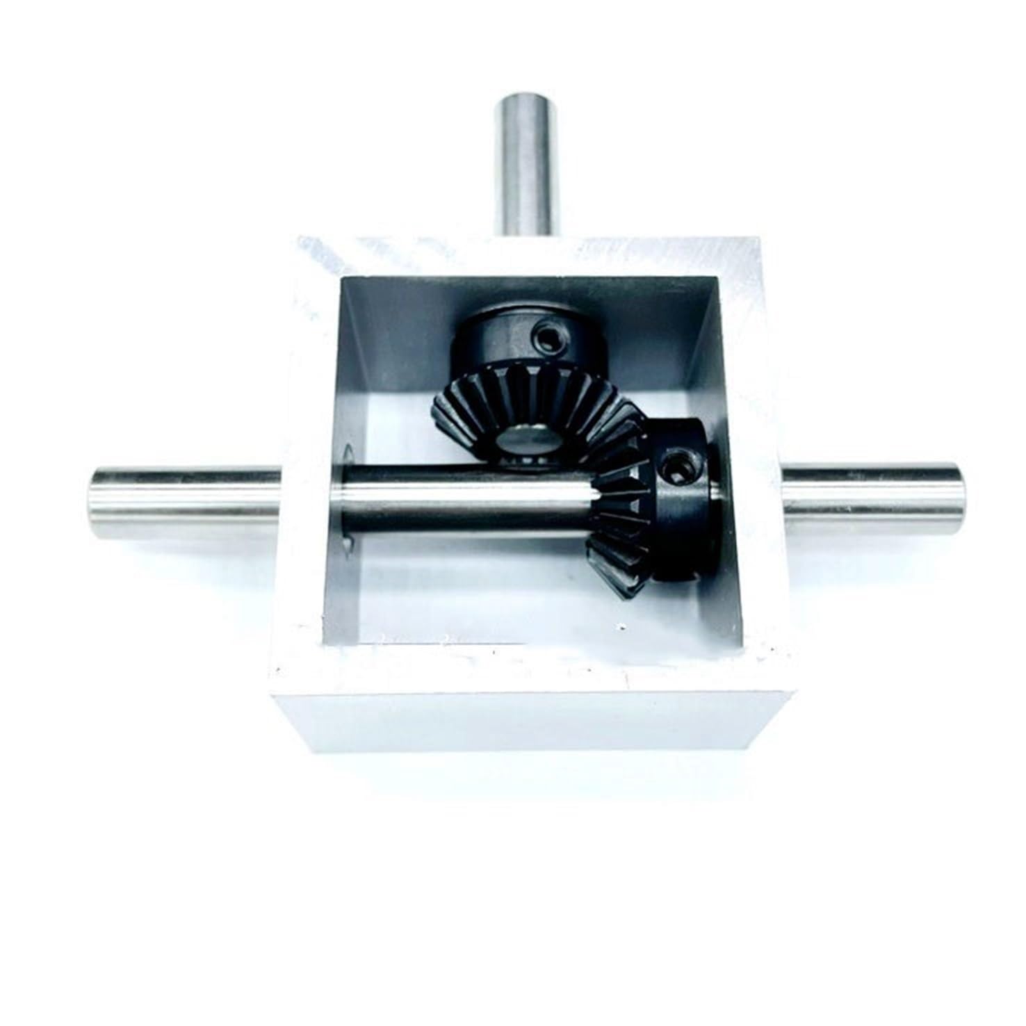 Mechanical Steering 1pcs 90 Degree Bevel Gear Commutator 1 to 1 Right Angle Mechanical 1:1 Transmission Gearbox 10mm Shaft Steering Gearbox Direction Transmission