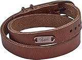 Verschluss: Dornschließe FOSSIL Armband Für Männer Heritage, Länge: 450mm, Breite: 17mm Braun Lederarmband, JF04127200