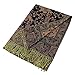PASKMLNA Reversible Paisley Pashmina Shawl Wrap Elegant Colors (023-19Navy)