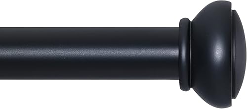 Miniatura 8 de SIMEWIN Barras de cortina doradas para ventanas de 28 a 48 pulgadas, ajustable, de 1 pulgada de diámetro, juego de cortinero decorativo para ventana