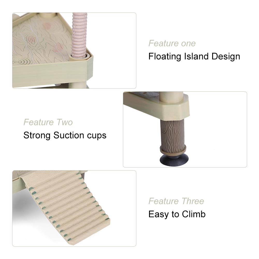 Drijvend schildpad platform voor aquarium reptiel accessoire