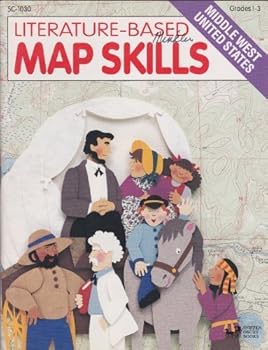 Paperback Literature-Based Map Skills: Middle West United States (Literature-Based Map Skills) Book