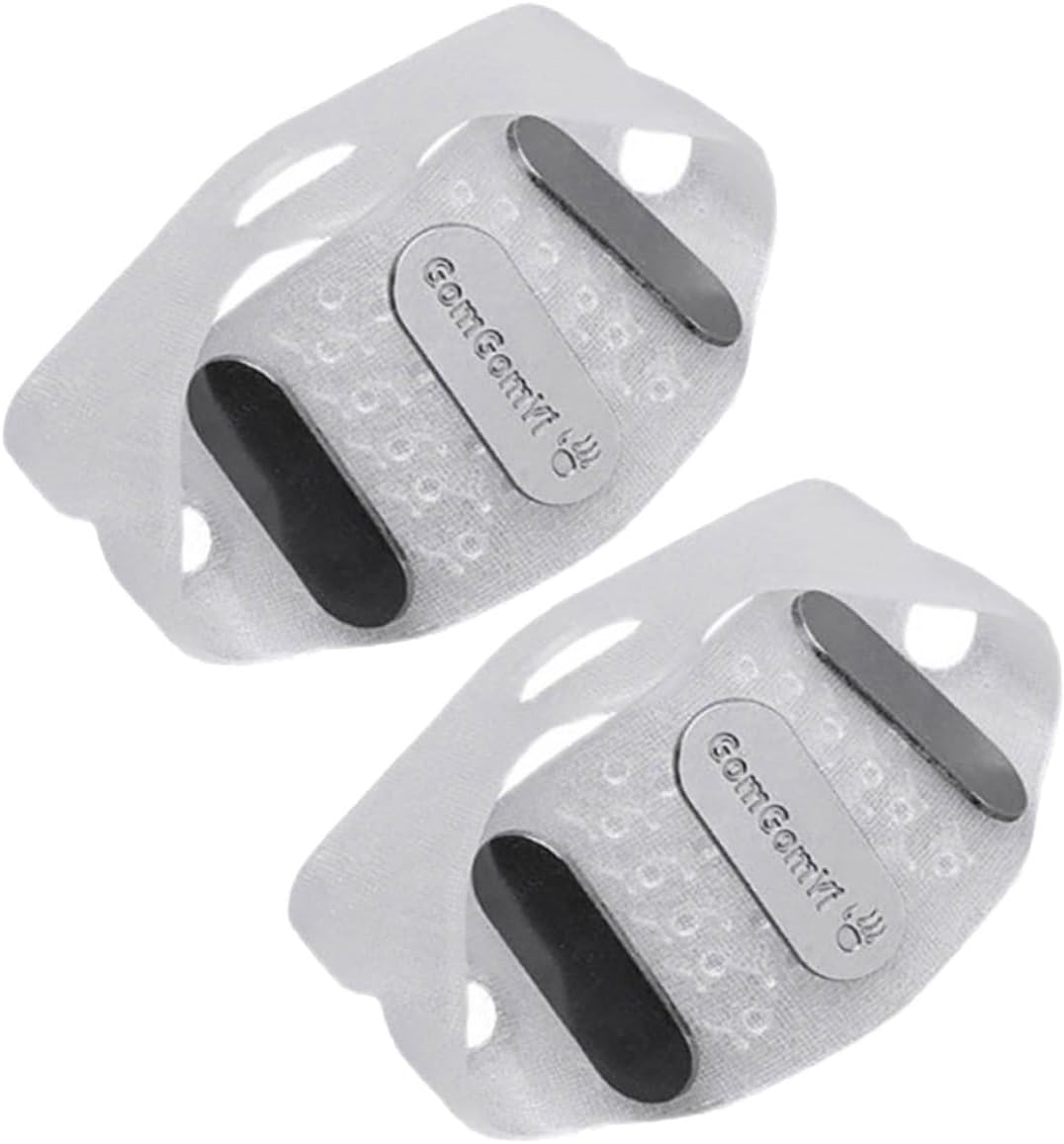 2pcs Anti-Slip Ice Grippers Shoe Covers with 5 Spikes, Outdoor Snow Shoes Traction Cleats for Boots, White, Fits US Size 12–14, Winter Hiking and Climbing