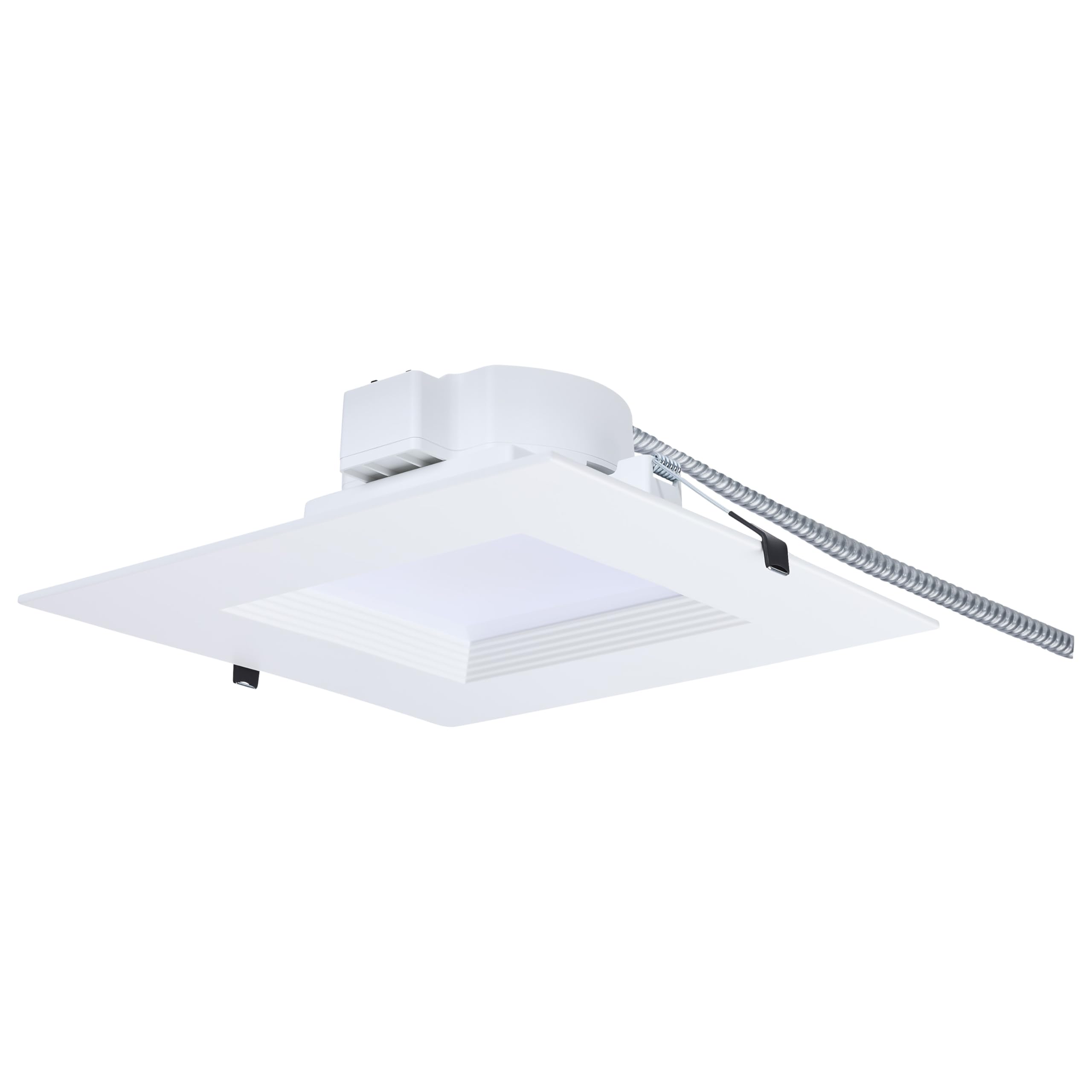 Satco S21611 35W 10 Inch LED Commercial Downlight Retrofit, Field Selectable CCT 2700K-5000K Warm White to Natural Light, Dual Dimming, 4200 Lumens,