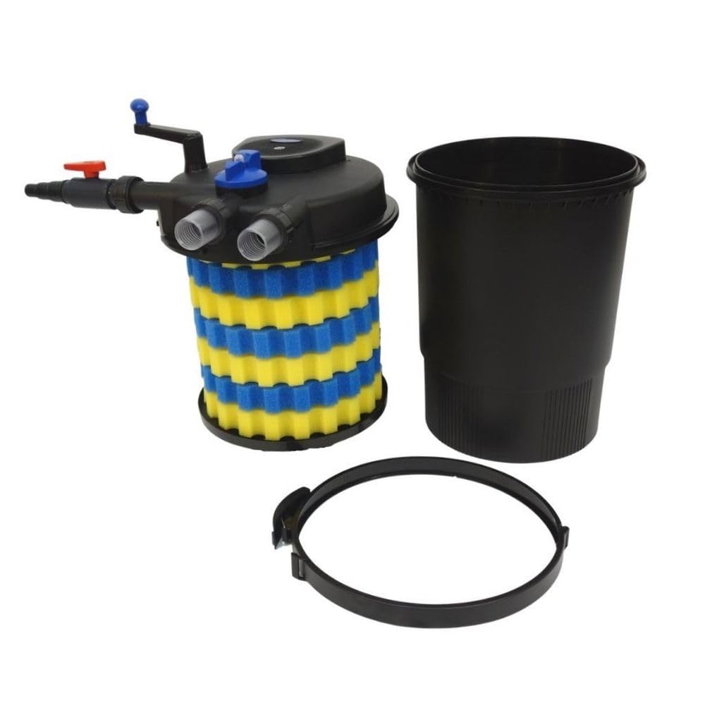 AQUARISTIKWELT24 CPF 30000 Bio Stampa Stagno Filtro 60.000l Filtro Stagno Torrente incl.55 Watt Uvc chiarificatore