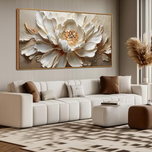 TYTAUPT Flower Canvas Wall Decor Large Framed Artwork for Walls by TYTAUPT - Used condition - US$142.31