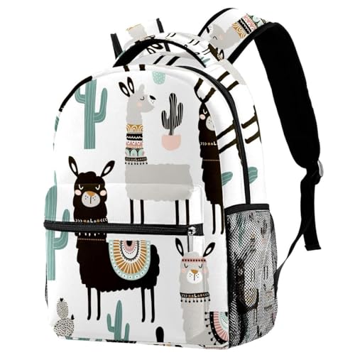 Sac à dos d'école lama pour la rentrée scolaire des adolescents et filles