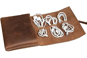 Personalized Leather Cord Organizer Winder