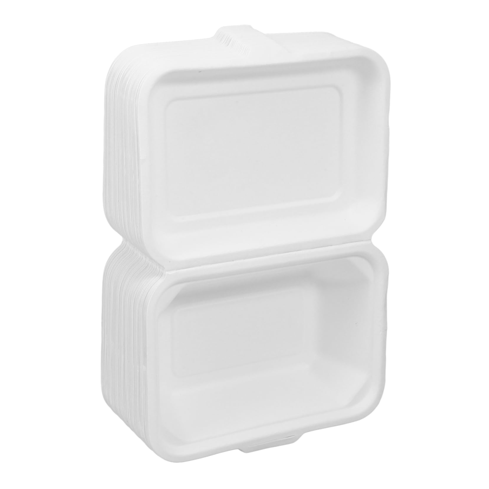 SOLUSTRE 100piezas Cajas De Comida Desechables Biodegradables Envases Para Comida Para Llevar Recipientes Prácticos Para Snacks Hamburguesas y Frutas Ecológicos y Seguros Para Alimentos