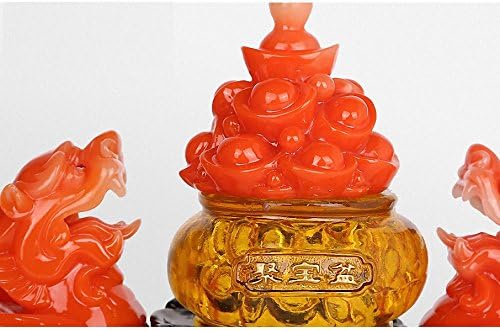 Miniatura 4 de Figura de gran tamaño de Feng Shui Pi YaoPi Xiu y la cuenca del tesoro, la mejor decoración de felicitación de inauguración de la casa (tamaño