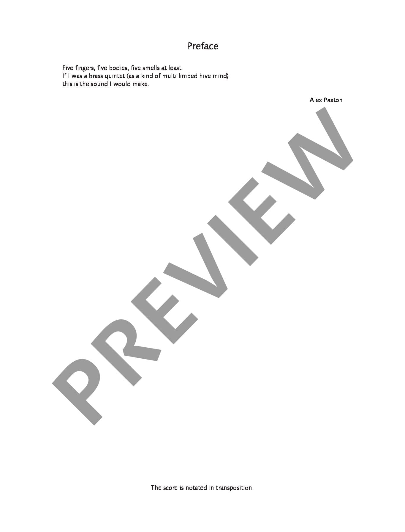 Bandy Band Hand: for brass quintet. 2 trumpets, horn, trombone and tuba. Partition et parties.
