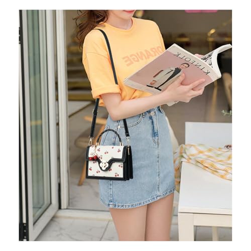 Cherry Handbag Y2K for Women with Charm Wallet Cherry Print Top Hand Crossbody Purse Kawaii Sweet Cute Bag Fashionable Daily 7