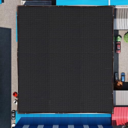 Image of winemana Black Shade Cloth 30x30 FT- 90% Sun Shade Mesh Tarp for Greenhouse, Garden, Patio, Dog Kennel, Chicken Coop, and Outdoor Protection, Plants Cover Shade Netting with 2 Reinforced Grommets