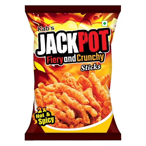 Image of Kab's Jackpot Fiery and Crunchy Sticks, 2.82 oz ℮ 80 gm (Pack of 3)