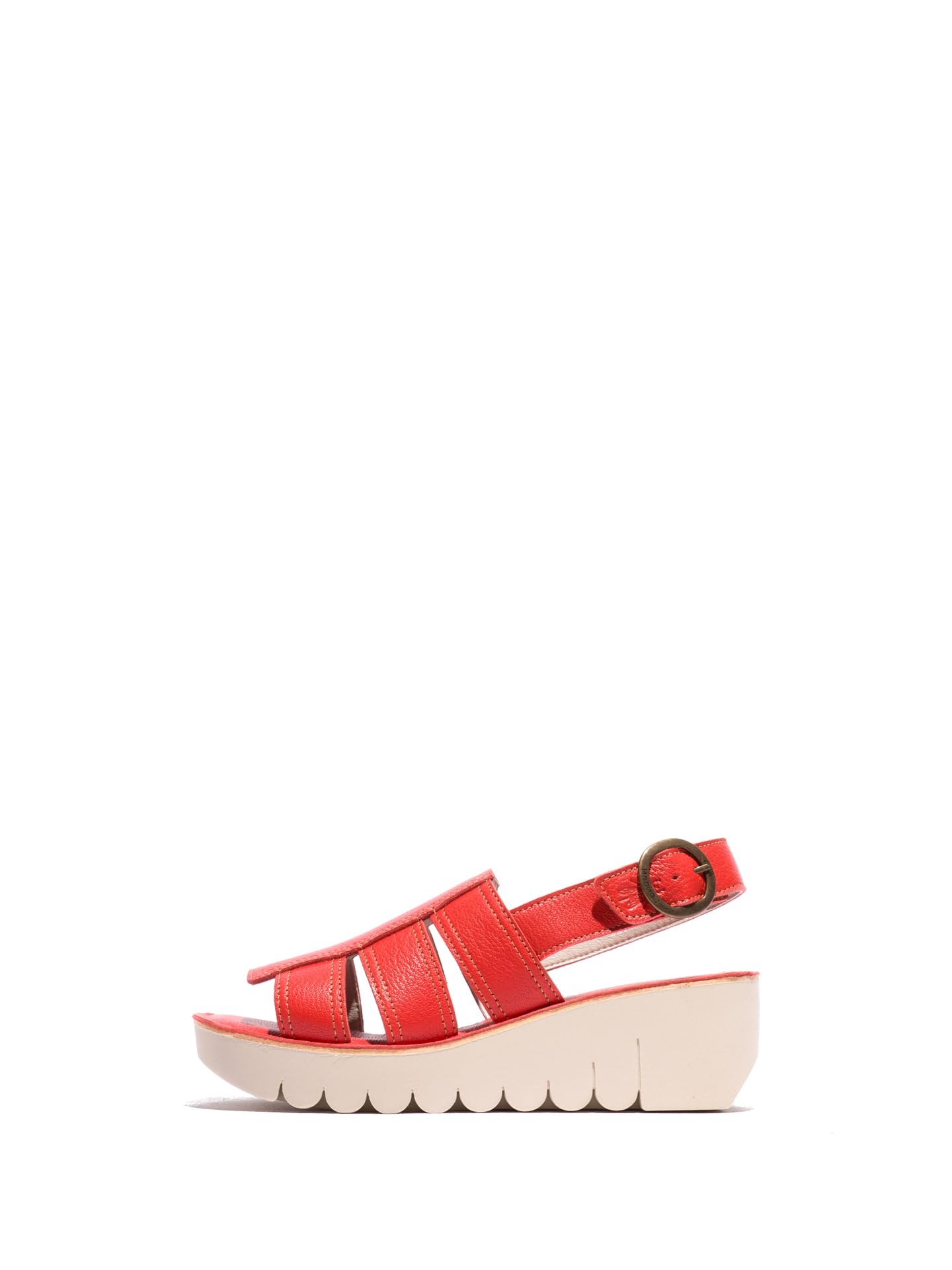 Fly London Women's YOLF400FLY Sandal, Devil RED, 6 UK