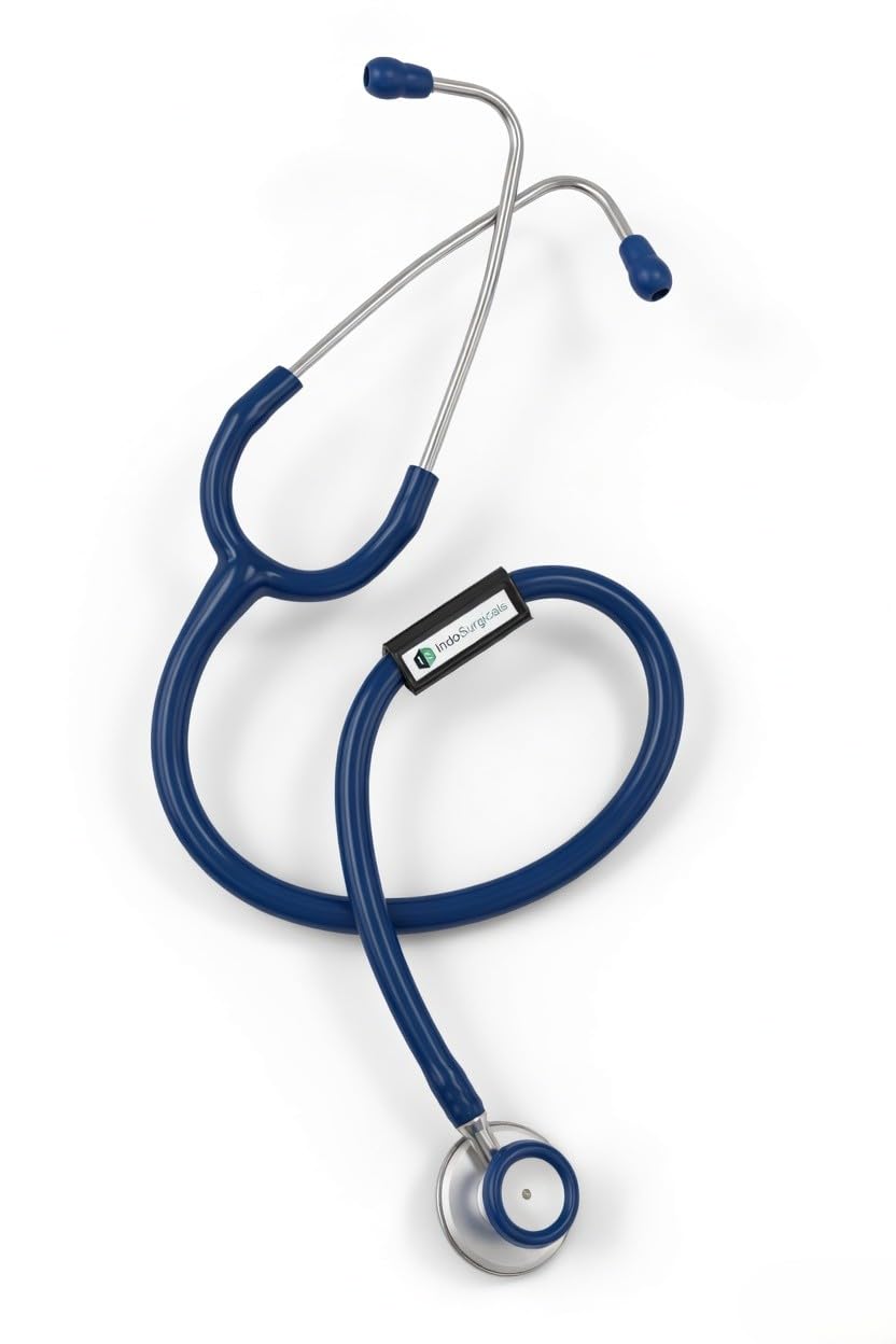 IS Indosurgicals Silvery Stethoscope (Blue) 1