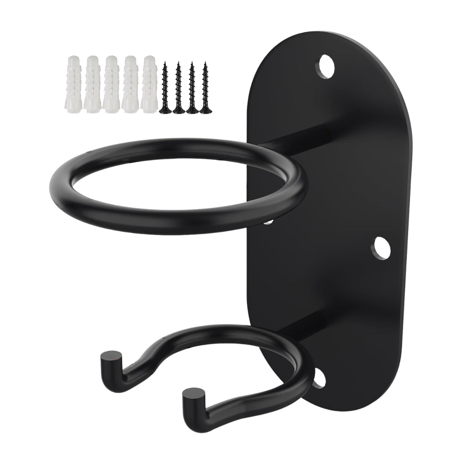 2x Baseballschläger Wandhalter Schwarz - Metall Aufbewahrungsregal Für Schläger & Bälle