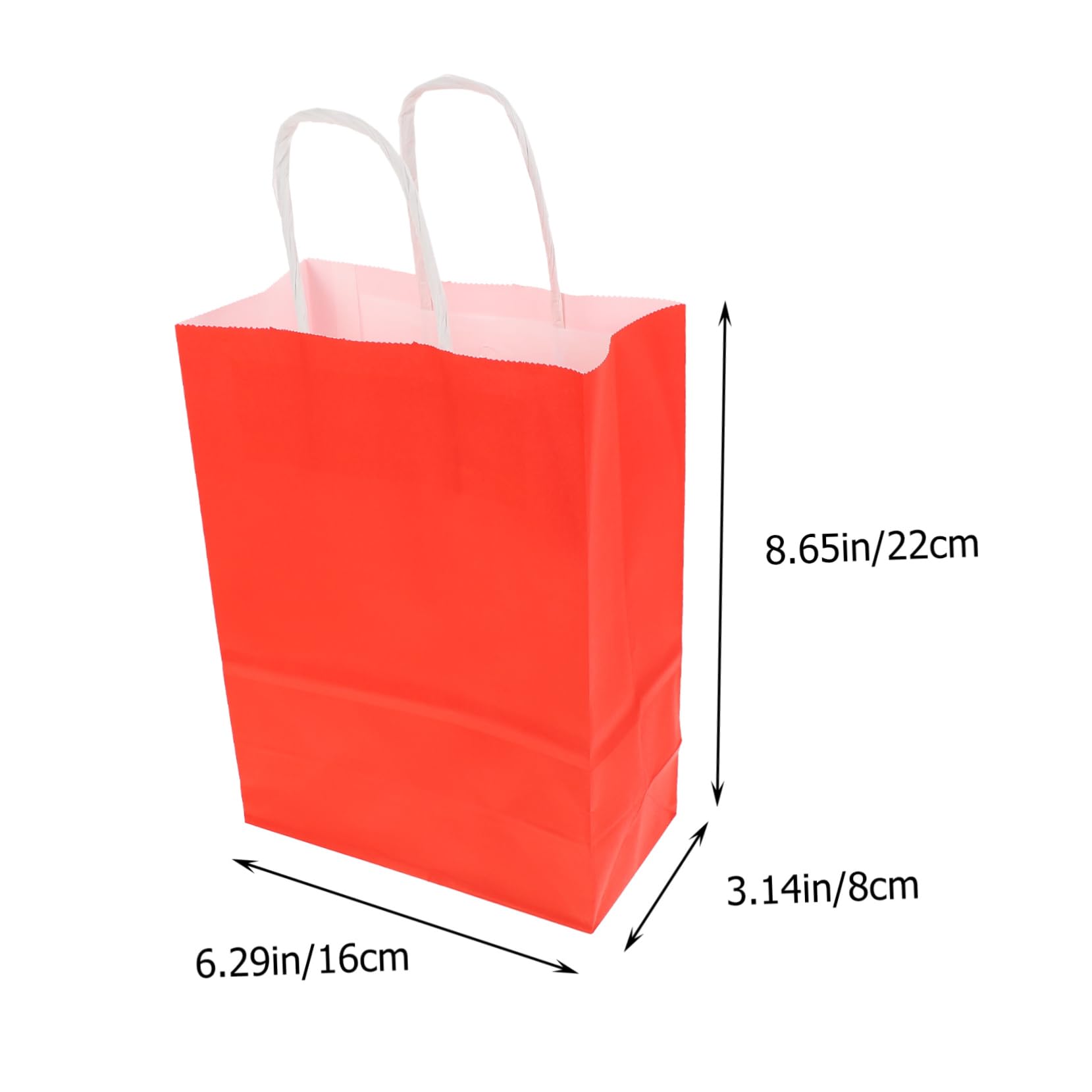Beaupretty 75 Pièces En Papier Kraft Rouge Sachets De Bonbons En Papier Kraft Sacs De Collation De Sacs En Fourre-tout En De Noël à Emporter Rouges