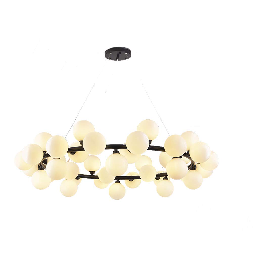 LYMSXAZOU Mid Century Industrial Chandelier25 Lights Metal Ceiling Light Fixture for Kitchen Dining Room and BedroomStylish Black Design