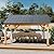 Yardsight Wood Gazebo 11' x 13', Hardtop Wooden Cedar Gazebo with Galvanized Steel Roof, Permanent Outdoor Pavilion for Garden, Patio, Deck, Backyard, Lawn.
