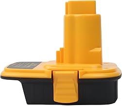 FUANA DM18D - Adaptador de batería profesional para Dewalt Tools de 18 V a 20 V, conector de batería de iones de litio, color amarillo