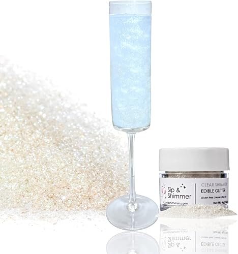 Miniatura 11 de Sip and Shimmer - Purpurina Comestible para Bebidas Oro Rosa para Cócteles, Vino, Champán, Cócteles sin Alcohol - Destellos para Cócteles - Grado