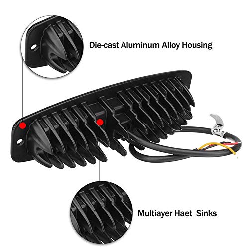 Lámpara de Niebla Led Dual-Color Contra la Ceguera Nocturna 100W 2X 6