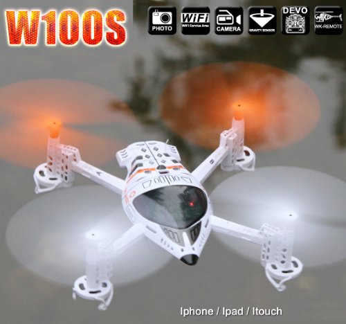 Walkera QR W100S iPhone Controllable Quad-copter RTF with Devo 4 Transmitter