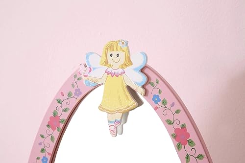 Miniatura 5 de Olivia The Fairy - Espejo de pie de madera para dormitorio infantil o sala de juegos, con almacenamiento, multicolor