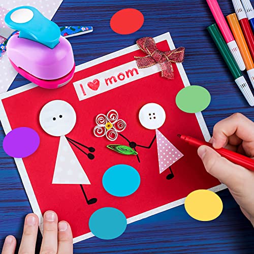 Thinp Circle Punch, 1 Inch Hole Punch Paper Punch Circle Cutter Paper Punches For Crafting Cardstock Gift Wrapping Greeting Cards (Colour Random) #TOP5