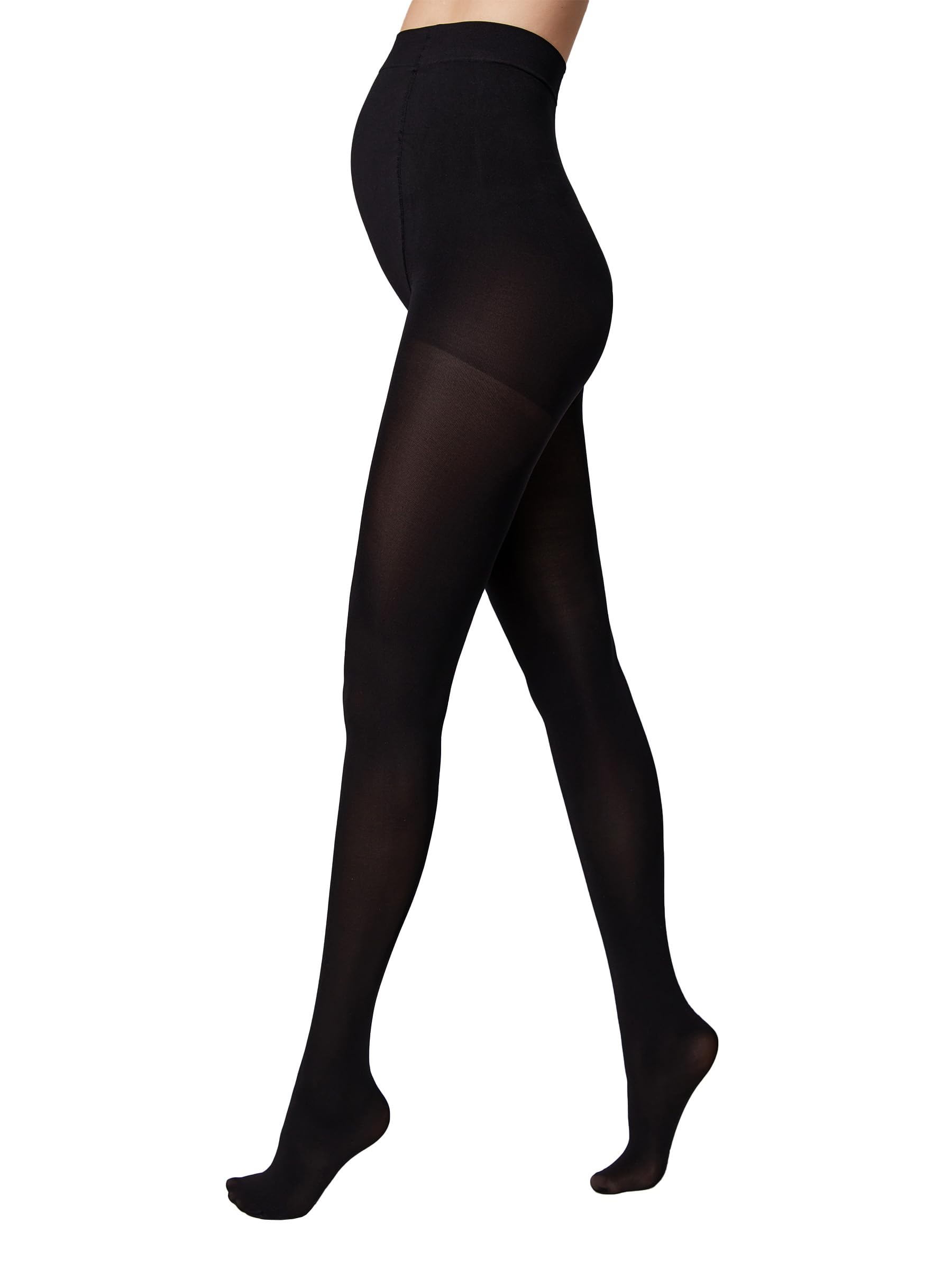 Conte elegant Mommy 40 Premium Quality Tights - Women's Tights - Maternity Fashion - Maternity Tights - Pregnancy - Abdominal Support Pregnancy - Size 2 - Natural, nero, L