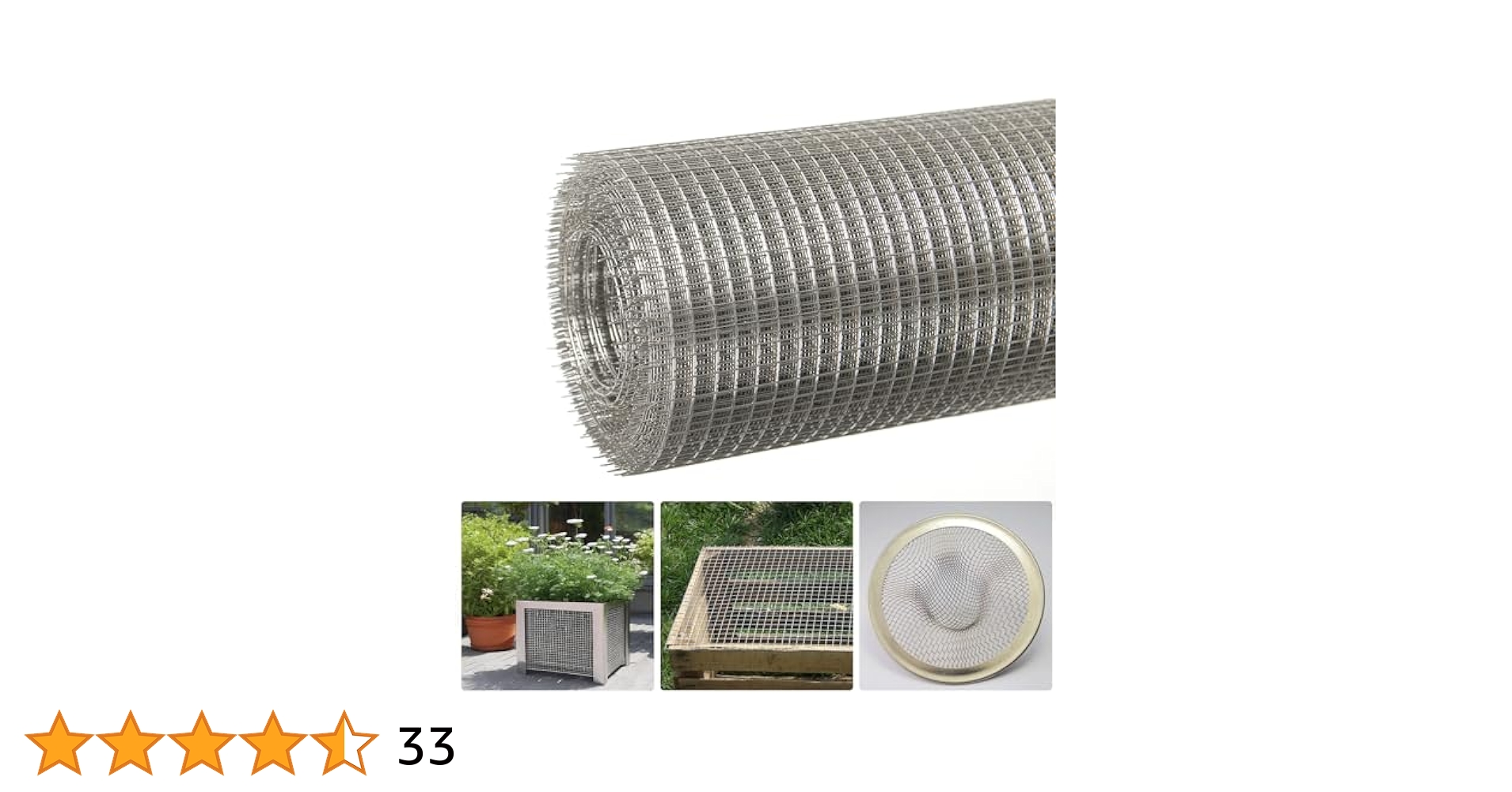 「Ki」新品FW25最新 Mesh Pile Crew WF L Hardware Cloth 304 Stainless Steel - 1/4