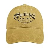 Casquette Baseballkappe für Herren C*f Martins -1 Cowboyhut Kappe für Damen verstellbares Kopfband, mit Logo gedrucktem Muster, Sandfarben, Einheitsgröße