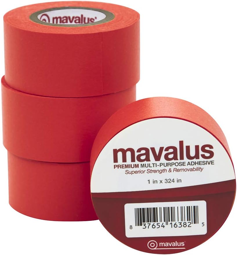 Mavalus Tape 1" Wide X 324" 4-Pack - Red