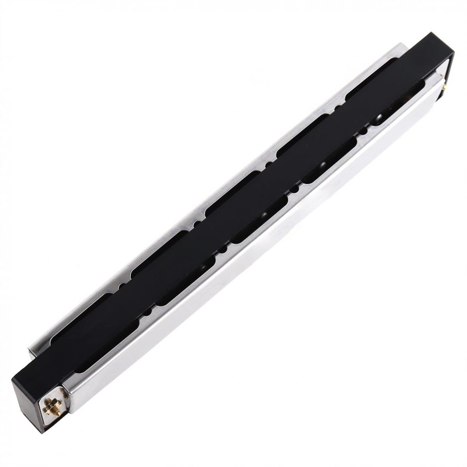 Standard Mundharmonikas Silber 24 Löcher Titan Mundharmonika Tremolo Tone Key C Mundharmonika Musikinstrumente Für Anfänger