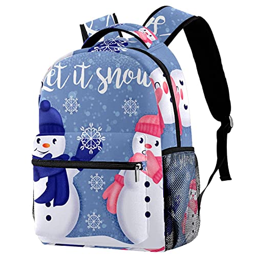 Sac à dos voyage avec porte-bouteille bonhomme de neige mixte