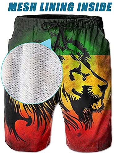 Dry Jamaican Lion Flag Mens Swim Trunks Surf Board Shorts Beach Pant Sportswear2