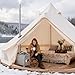 Sauna Hot Tent Stove, Rocket Camping Wood Burning Stove with 8 Stainless Chimney Pipes, Portable Folding Wood Stove for Tent, Outdoor Heating, Cooking, Ice Fishing, Hunting