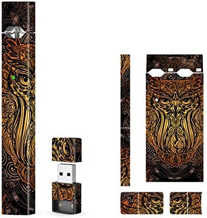 JUUL Skin Wrap – JUUL Compatible Skin Wrap Sticker - Device Not Included - 360° Protection – Easy Installation (Owl)