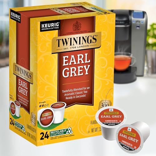 Twinings Earl Grey Black Tea K-Cup Pods (2-Pack, 48 Count)