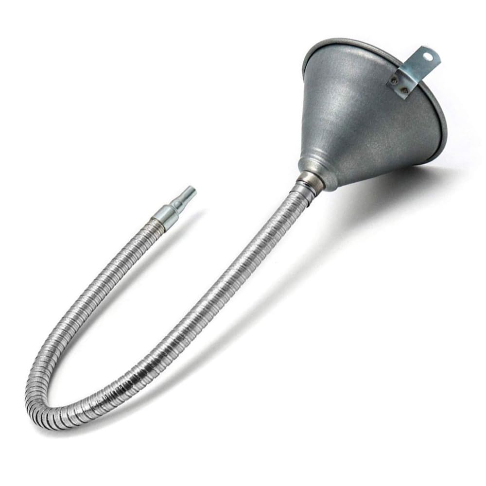 Embudo Riloer, embudo de aceite flexible para coche, embudo universal para gasolina y combustible de coche con filtro, embudo de combustible para lata de aceite, embudo de gasolina