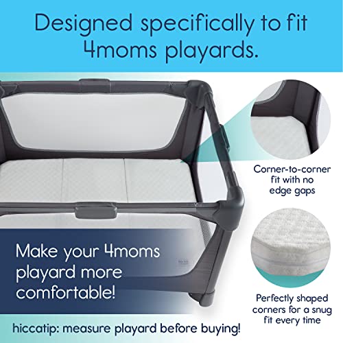 Hiccapop Tri-Fold Travel Mattress [Exclusively Fits 4Moms Breeze Go Portable Travel Playard & Breeze Plus Playard Only] thumb #1