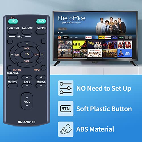 TCNOUMT RM-ANU192 Soundbar Remote Control Replacement for Sony Sound Bar SA-CT60BT SA-CT60 SS-WCT60 HT-CT60BT HT-CT60 SACT60BT SACT60 SSWCT60 HTCT60BT HTCT60 - Image 3